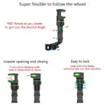 Flexible Rearview Mirror Smartphone Holder