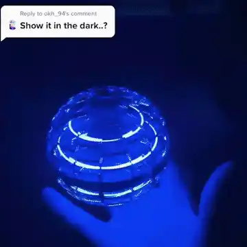 Spinner LED lights glowing