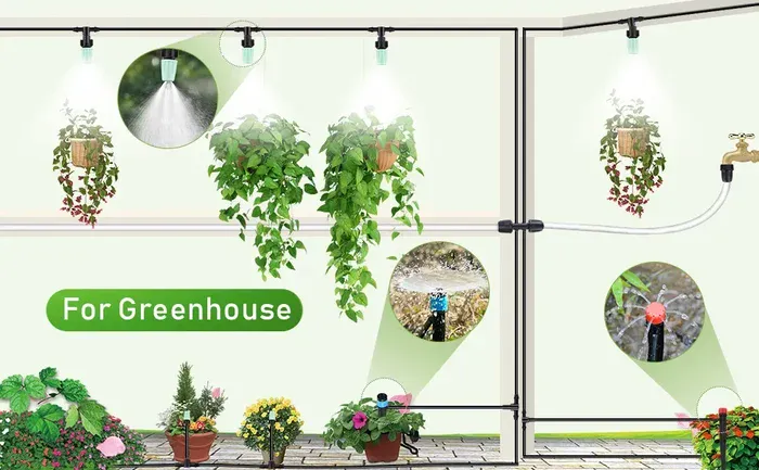 Irrigation system in use